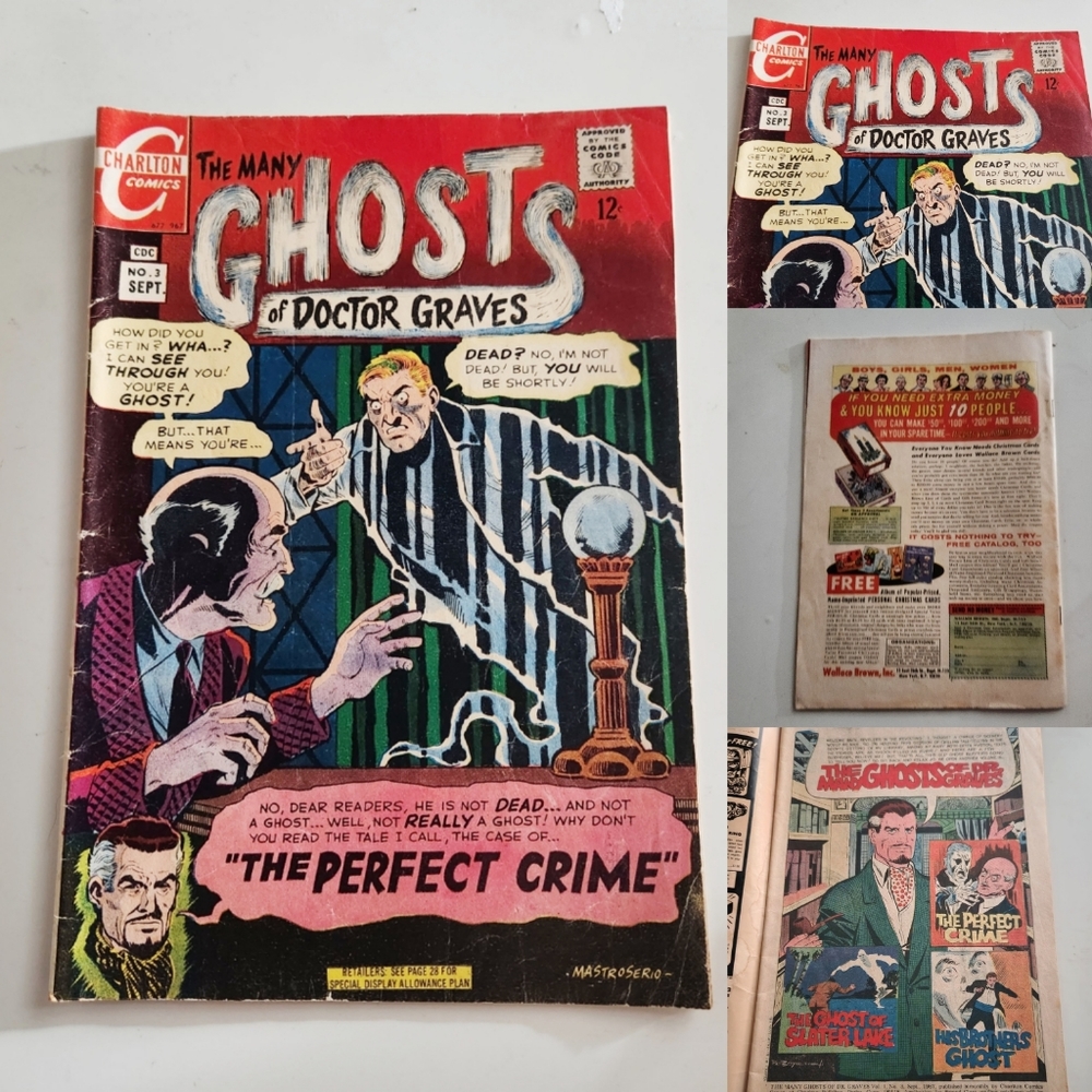 The Many Ghosts of Dr. Graves No. 3 Sept. 1967 12 cents Charlton Comics book CDC